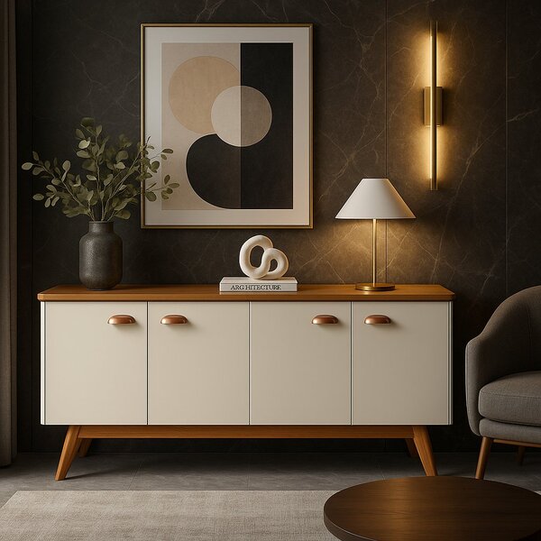 Buffet 4 Portas Atlanta Iii  Off White