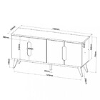 Buffet 4 Portas Carbono Viero