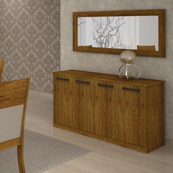 Buffet 4 Portas Dakar Bronze - Canela - Leifer