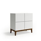 Buffet 4 Portas Fresh Artemobili Branco/imbuia