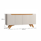 Buffet 4 Portas Grecia 1800 Mavaular