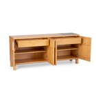 Buffet 4 Portas Madeira Maciça Pedra Less Artemobili Amêndoa