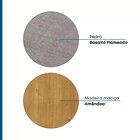 Buffet 4 Portas Madeira Maciça Pedra Less Artemobili Amêndoa