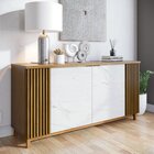 Buffet 4 Portas Ripado Com Marmorizado Ibiza Plus Yescasa Noc