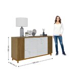 Buffet 4 Portas Ripado Com Marmorizado Ibiza Plus Yescasa Noc