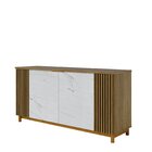 Buffet 4 Portas Ripado Com Marmorizado Ibiza Plus Yescasa Noc