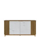 Buffet 4 Portas Ripado Com Marmorizado Ibiza Plus Yescasa Noc