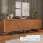 Buffet 5 Portas Pés Em Madeira Maciça Laqueado Prime Naturalle