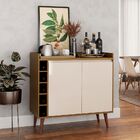 Buffet Adega Estilo 2 Portas Freijó/Off White – Móveisaqui