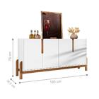 Buffet Agnes Branco Cedro