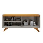 Buffet Aparador 100% 4 Portas 180cm Mdf Pés Em Grécia Off Whi