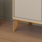 Buffet Aparador 136cm Yara Tauari/off White - Sallar Home