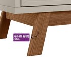 Buffet Aparador 160cm 4 Portas Sicilia Linea Brasil Freijó/of