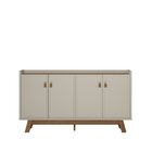 Buffet Aparador 160cm 4 Portas Sicilia Linea Brasil Freijó/of
