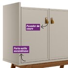 Buffet Aparador 160cm 4 Portas Sicilia Linea Brasil Freijó/of