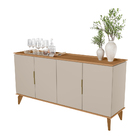 Buffet Aparador 160cm Isa Jequitiba/off White - Sallar Home