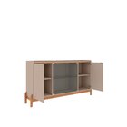 Buffet Aparador 170cm 4 Portas Bari Off White/cedro