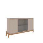 Buffet Aparador 170cm 4 Portas Bari Off White/cedro