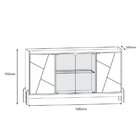 Buffet Aparador 170cm 4 Portas Bari Verde Oliva/cedro