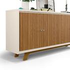 Buffet Aparador 180 Cm 4 Portas Brise Carvalho Nobre
