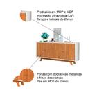 Buffet Aparador 180 Cm 4 Portas Brise Carvalho Nobre