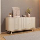 Buffet Aparador 180 Cm 4 Portas Brise Dj Móveis Off White