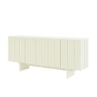 Buffet Aparador 185cm Ripado 4 Portas Dalla Costa Off White