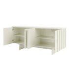 Buffet Aparador 185cm Ripado 4 Portas Dalla Costa Off White