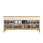 Buffet Aparador 187cm 4 Portas 4 Gavetas Magnum   Off White/c