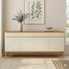 Buffet Aparador 187cm Com 4 Portas E 4 Gavetas Em Mdf Cedro M