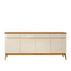 Buffet Aparador 187cm Com 4 Portas E 4 Gavetas Em Mdf Cedro M