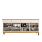 Buffet Aparador 187cm Com 4 Portas E 4 Gavetas Em Mdf Cedro M
