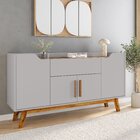 Buffet Aparador 1 Gaveta 4 Portas Retro Pés De Madeira Future