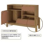 Buffet Aparador 1 Porta 2 Gavetas 4 Nichos Nature Artely Carv