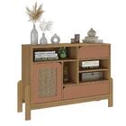 Buffet Aparador 1 Porta 2 Gavetas 4 Nichos Nature Artely Carv