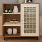 Buffet Aparador 1 Porta 80 Cm 4 Arly