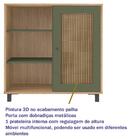 Buffet Aparador 1 Porta 80 Cm 4 Arly