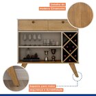 Buffet Aparador 2 Gavetas Alice Valdemóveis Off White/cinamomo