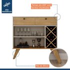 Buffet Aparador 2 Gavetas Alice Valdemóveis Off White/cinamomo