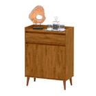 Buffet Aparador 2 Portas 1 Gaveta Pés Em Madeira Maciça Freij