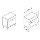 Buffet Aparador 2 Portas 1 Gaveta Retrô Rt3021 Movelbento Oli