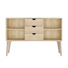 Buffet Aparador 2 Portas 3 Gavetas 120cm Retalho Madeira