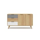 Buffet Aparador 2 Portas 3 Gavetas Elfa Finestra Móveis Roble