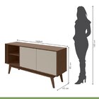 Buffet Aparador 2 Portas Aldo Móveis Lopas Imbuia Clean/off W