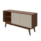 Buffet Aparador 2 Portas Aldo Móveis Lopas Imbuia Clean/off W