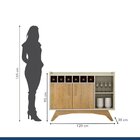 Buffet Aparador 2 Portas Clara  Off White/cinamomo