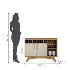 Buffet Aparador 2 Portas Clara Valdemóveis