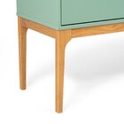 Buffet Aparador 2 Portas E 2 Gavetas Mdf Com Pés Em Madeira M