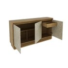 Buffet Aparador 3 Portas 1 Gaveata Bb2611 160cm Natural/palha