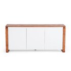 Buffet Aparador 3 Portas 1 Gaveta 140cm Craft Garapa/branco